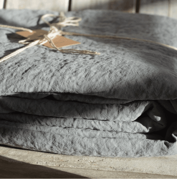 Housse de couette lin lavé , gris orage , série limitée en précommande – Image 2