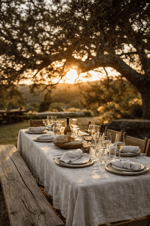 Nappe lin lavé beige naturel - la draperie française