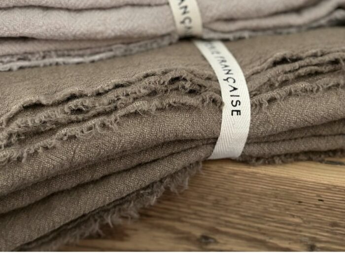 linge de maison en lin campagne chic La Draperie Française