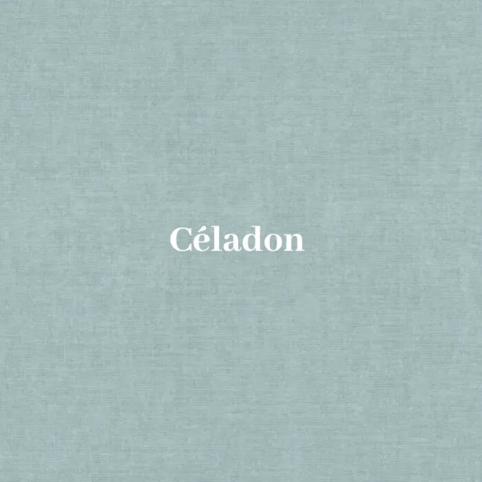 Taie d’oreiller lin et coton bleu céladon – Image 3