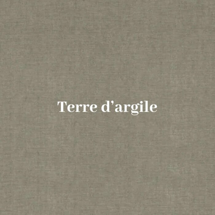 Taie d’oreiller lin et coton marron daim argile – Image 2