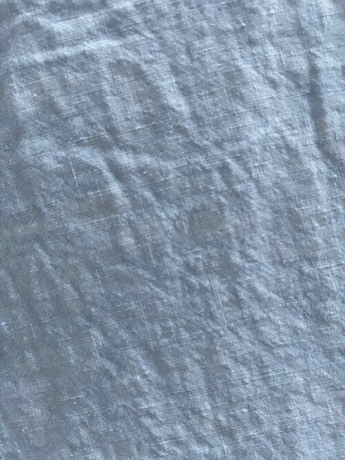taie d'oreiller lin lavé bleu ciel La Draperie Française