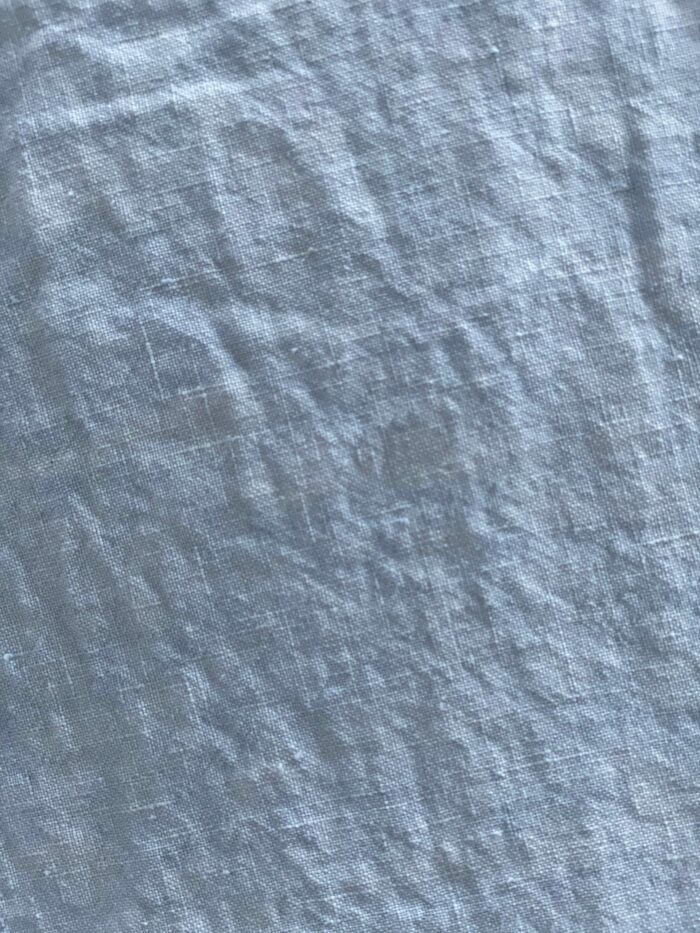 taie d'oreiller lin lavé bleu ciel La Draperie Française