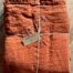 housse de couette en lin lavé terracotta La Draperie Française