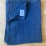 serviette de table en lin lavé bleu indigo style déco bord de mer La Draperie Française