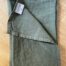 serviette de table en lin lavé vert kaki style campagne chic La Draperie Française