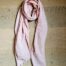 chèche double gaze de coton rose La Draperie Française