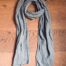 chèche double gaze de coton bleu céladon La Draperie Française