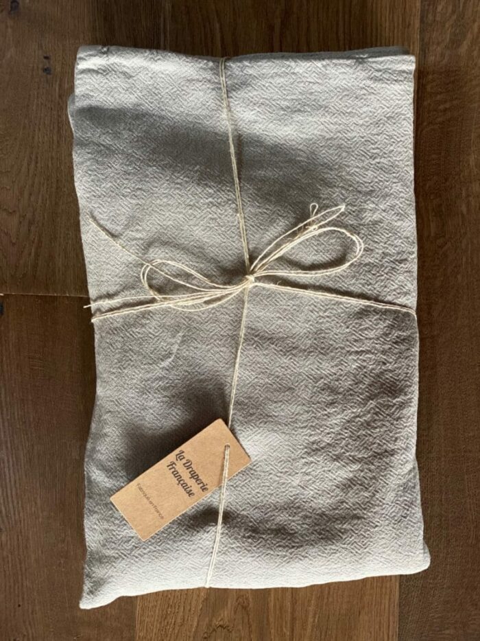édredon lin bohème beige La Draperie Française