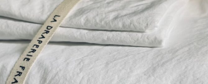 taie d'oreiller percale coton blanc La Draperie Française