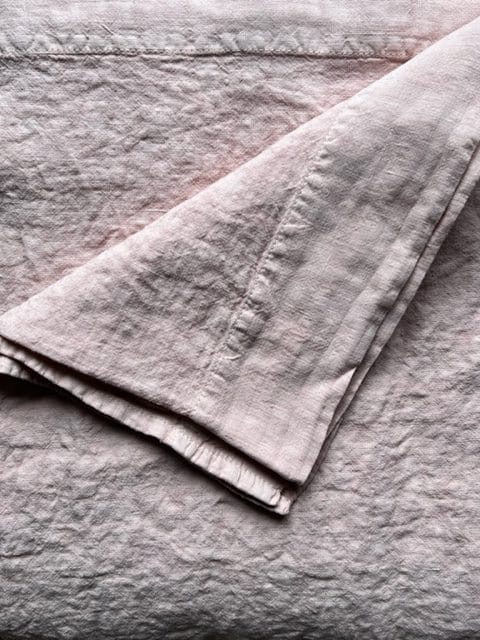 drap plat lin rose déco naturelle La Draperie Française