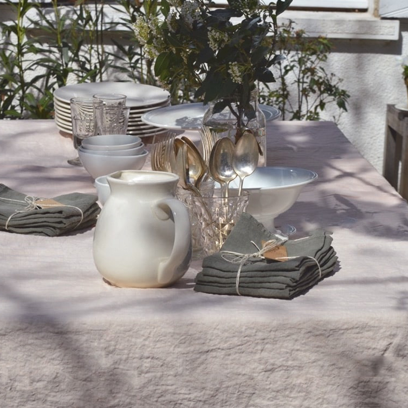 serviette de table en lin lavé La Draperie Française