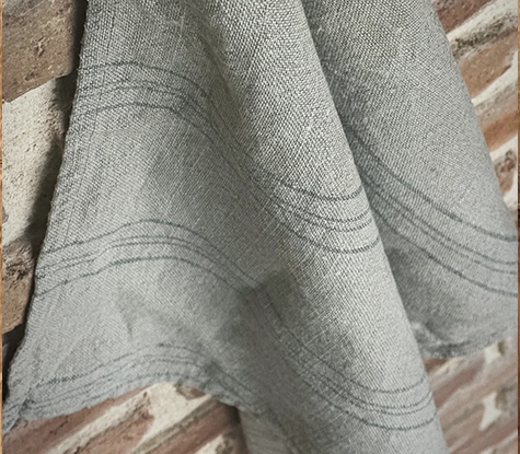 torchon en lin bohème chic La Draperie Française