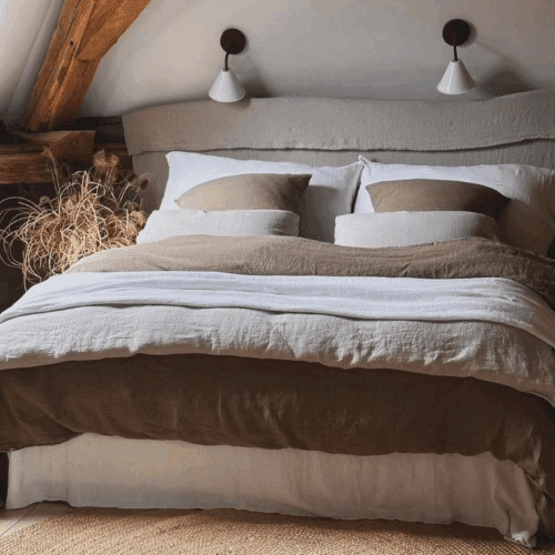 parure de lit en lin premium La Draperie Française