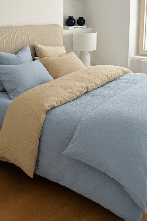 Housse de couette - lin lavé - la draperie Française