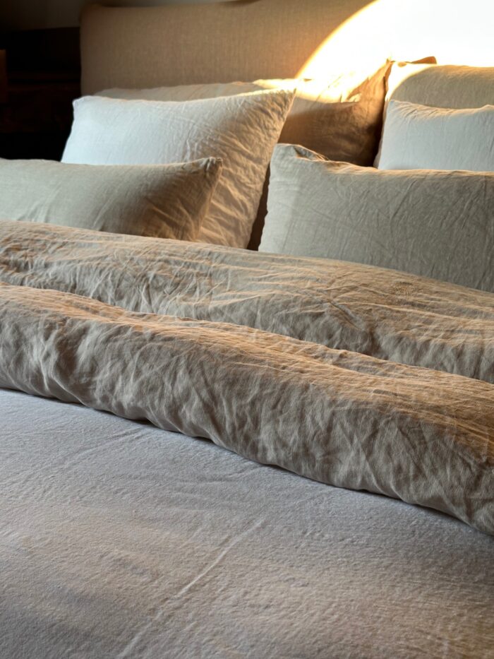 lin lavé - beige ficelle - la draperie francaise