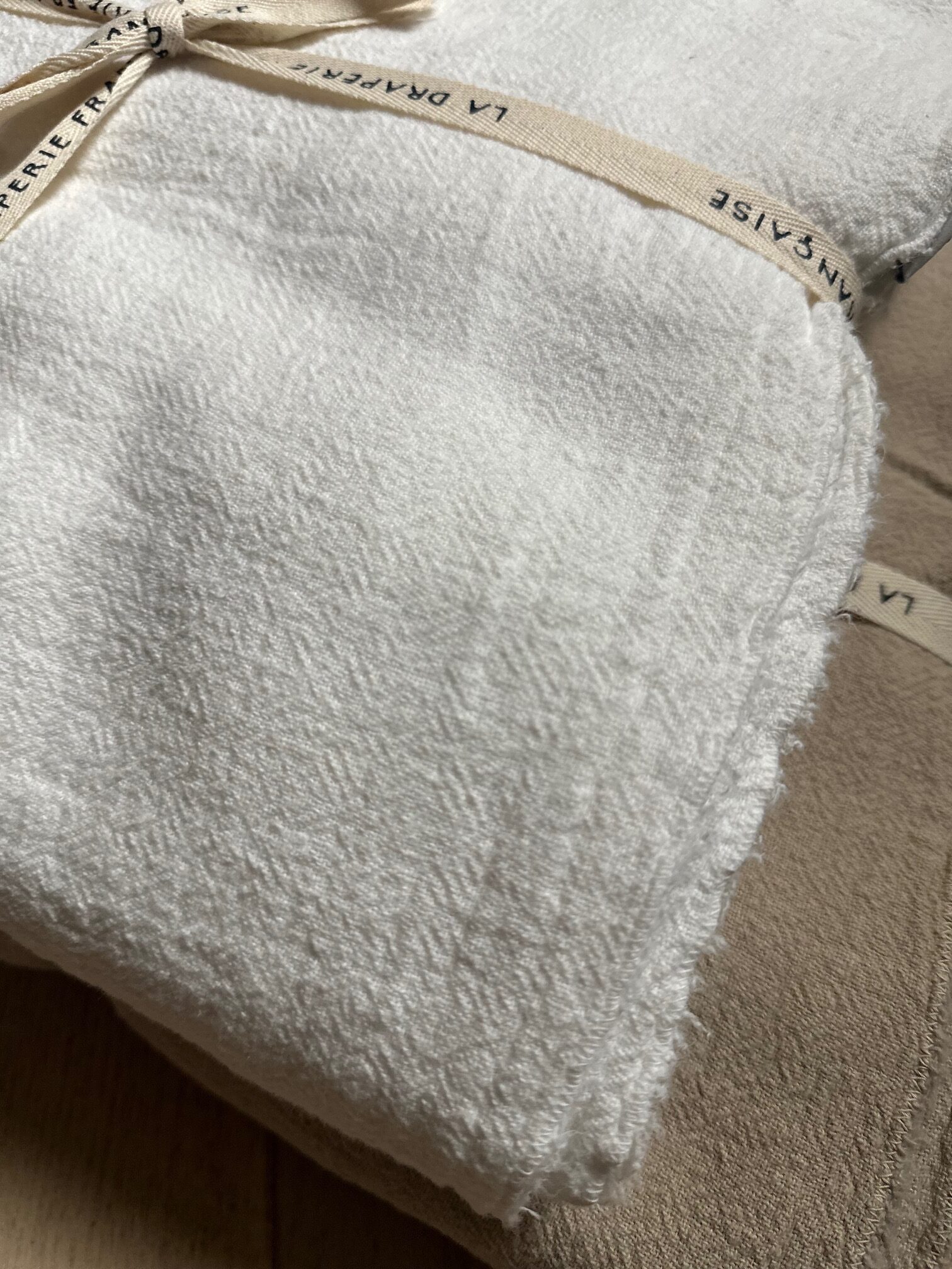 Rideaux , lin bohème blanc craie – Image 2