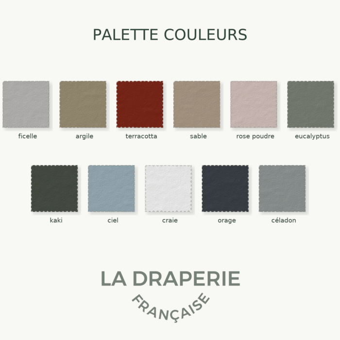 palette couleurs la draperie Française