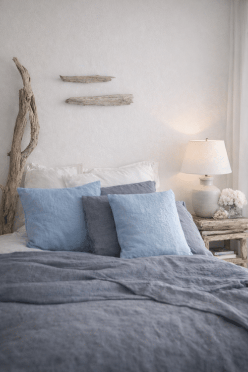 lin lavé gris orage - la draperie française