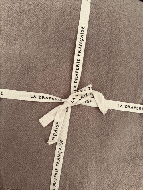 rideau lin lavé francais beige sable - la draperie Française