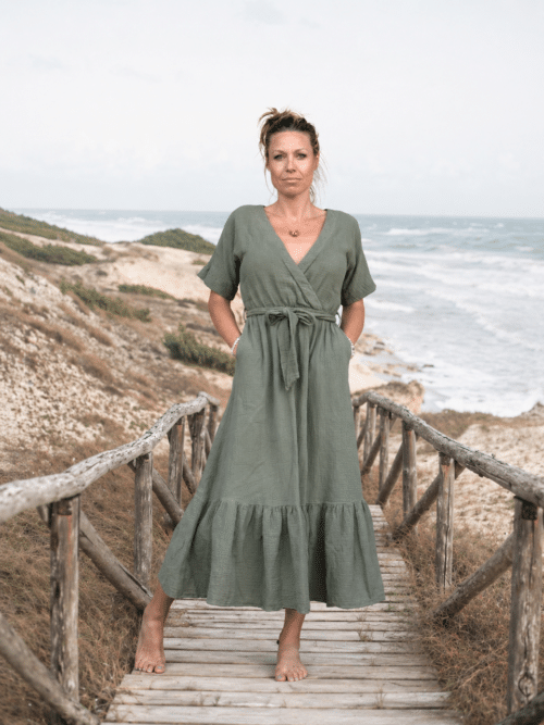 robe double gaze de coton - la draperie française
