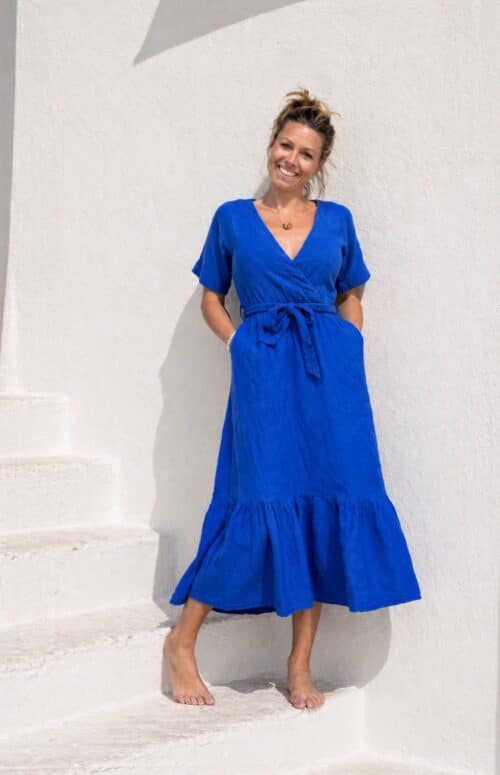 robe double gaze de coton - la draperie française