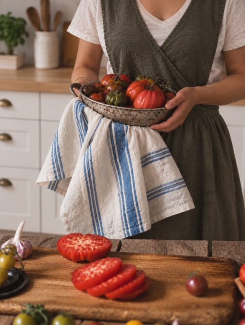 torchon coton bio - la draperie francaise